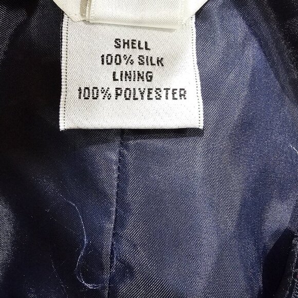 NWT Women's Talbots Pure Silk A-Line Skirt Lined Blue/Red/White Size‎ 4 - Picture 5 of 6